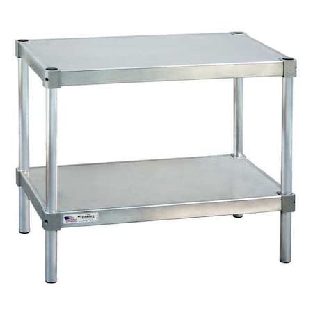 NEW AGE Fixed Work Table, Aluminum, 20" W, 20" D 22024ES24P