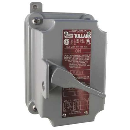 Hubbell Killark Manual Motor Switch, 20 A, 2 P, 1 Phase, Handle, FXSX Series, NEMA 3 FXSX12