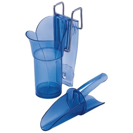 San Jamar Ice Scoop and Holder, 12 to 16 oz. SI7000GR