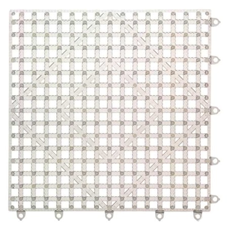 San Jamar Bar Mat, 12"L x 12"W x 1/2"H, Plastic Clear VM5280CL