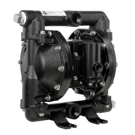Aro Double Diaphragm Pump, Cast iron, Air Operated, Santoprene, 52 GPM PD10A-ACP-AAA