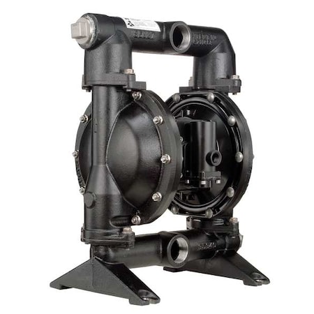 Aro Double Diaphragm Pump, Cast iron, Air Operated, Santoprene, 123 GPM PD15A-ACP-AAA