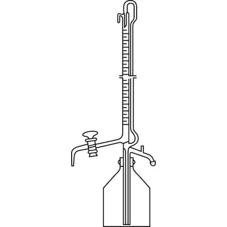 Zoro Select Burette, Automatic, Glass, 10ml.Grade B (Formerly Lab Safety Supply) 6CDR2