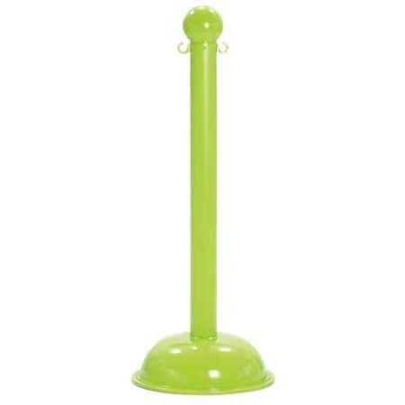 Zoro Select 3" Diameter Plastic Stanchion - Green, Height (4-pack) 99914-4