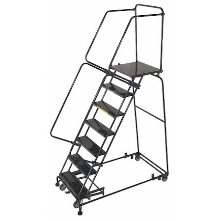 Ballymore 103 in H Steel Rolling Ladder, 7 Steps, 450 lb Load Capacity WA073221P