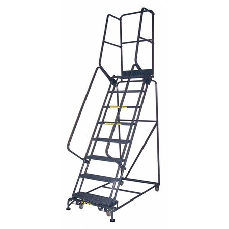 Ballymore 135" H Steel Rolling Ladder, 9 Steps, 450 lb. Load Capacity CAL-WA-093221G