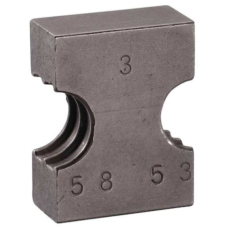 Zoro Select Die Module, Code 3-58:53, 1/4In Cap 6CEC7