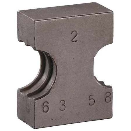 Zoro Select Die Module, Code 2-63:58, 1/4-3/8In Cap 6CEC6