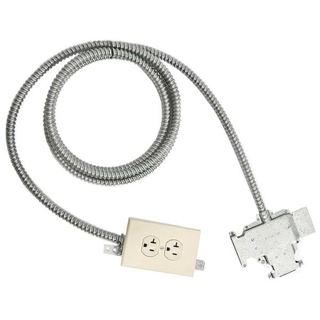 Porta-Fab Duplex Straight Blade Receptacle, 15 A, 110V AC, Grounded OUTLET-MOD