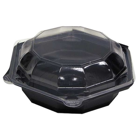Pactiv Hexware Container, 7-1/2" Dia, Black, PK120 YEH8-9170
