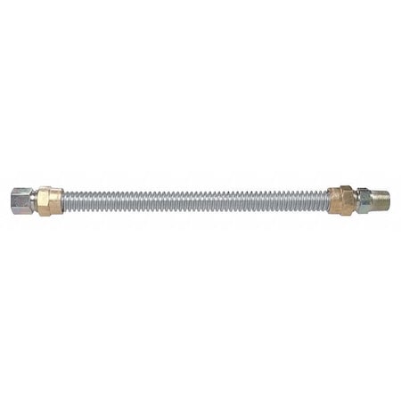 Dormont Gas Connetor, 304 SS, 1/2 x 48 In 20-3131-48