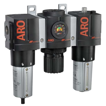 Aro Filter/Regulator Lubricator, 0 to 140 psi C38461-810