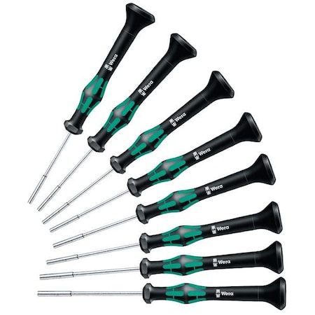 Wera Precision Nut Driver Set, 8 Pieces, Metric 05345278001