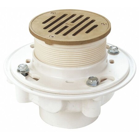 Zurn 8-3/8 " PVC and Nickel Drain 29VN06