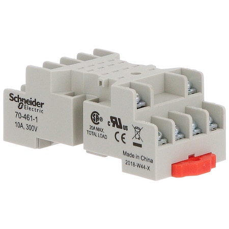 Schneider Electric Rlay Scket, Standrd, Square, 14 Pin, 2.71" L 70-461-1