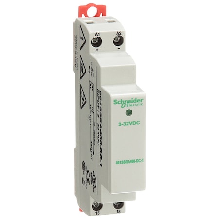 Schneider Electric Solid State Relay, 3 to 32VDC, Triac, 8A 861SSRA408-DC-1