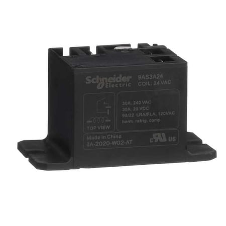 Schneider Electric Panel Flange, Enclosed Power Relay, 30 A, 4 Pins, Faston Connector 9AS3A24