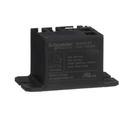 Schneider Electric Panel Flange, Enclosed Power Relay, 30 A, 4 Pins, Faston Connector 9AS3A120