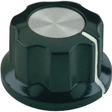 Davies Control Knob, 1/4" Thread Size, Bushing, Brass Type, 0.47 c'bore 1100