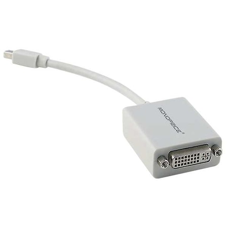Monoprice White Mini Displayport to DVI Adapter 5106
