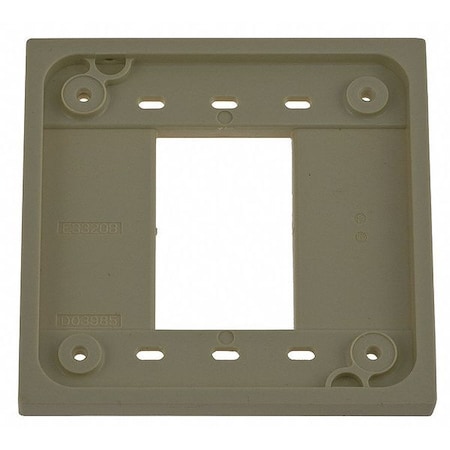 Hubbell Wiring Device-Kellems 4-PLEX Accessory, Number of Gangs: 2 Polycarbonate, Ivory HBL4API