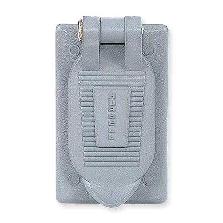 Hubbell Wiring Device-Kellems 1 Gang -Gang Vertical Weatherproof Cover, , Thermoplastic HBL5222