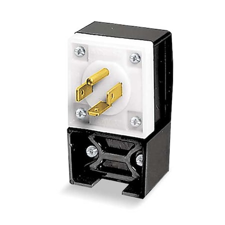 Hubbell Wiring Device-Kellems Straight Blade Plug, 14-20P, 20 A, 125/250V AC, 3 Pole, Screw Terminals, Grounded HBL8411C