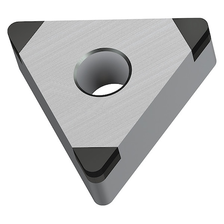 Walter Triangle Turning Insert, 3/8 in, TN., 0.0156 in 7823853