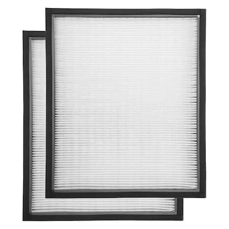 Bluedri Air Filter, 2 in D, 15.8125 in H, 19 in W, PK2 B-AIR-AS-HF