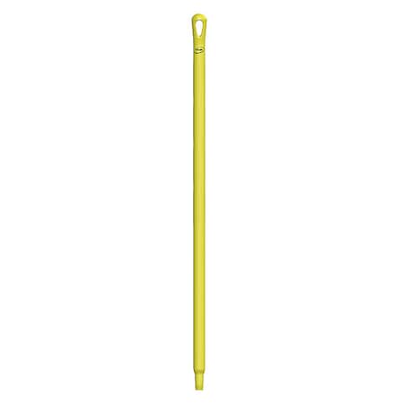Vikan Color Coded Handle, 1 1/4 in Dia, Yellow, Polypropylene 29686