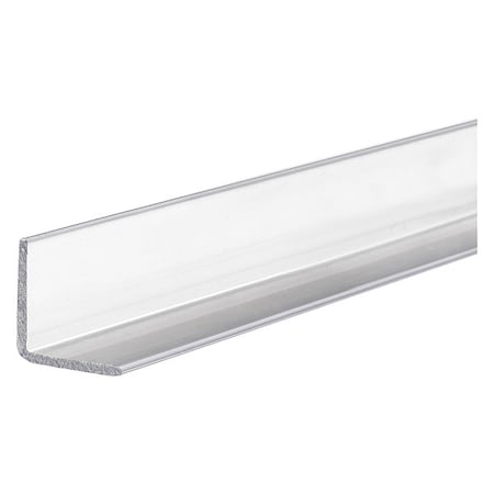 Zoro Select Gray Polycarbonate Polycarbonate Angle Stock, 6 ft L, 0.05 in T, 9,700 psi BULK-PA-PC-1