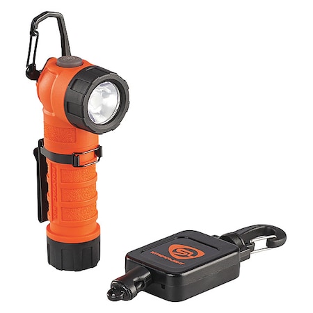 Streamlight PolyTac 90 X USB Right Angle Handheld Light, Orange 500 lm 88837