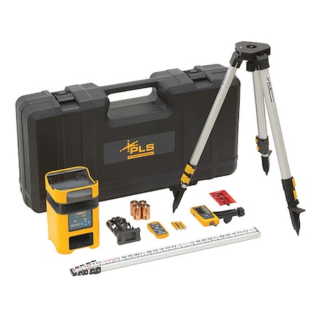 Pls Rotary Laser Kit, Automatic Self-Leveling PLS HV2R COMBO KIT