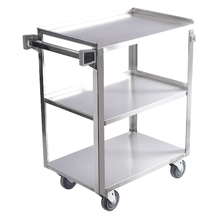 Zoro Select Utility Cart, 300 lb Load Capacity, 31 in L, 18 1/2 in W, 32 1/8 in H, No Handle Handle 60EF13