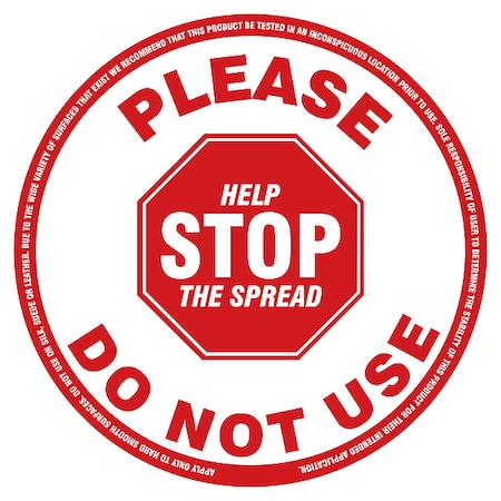 Zoro Select Removable Table, Equipment Labels, EA1 HWB414K0606