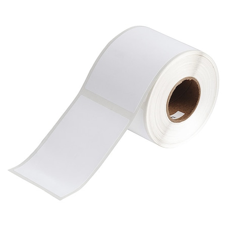 Brady Pre-Cut Label Stock Roll, White, Matte J20-261-2585