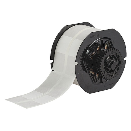 Brady Wraparound Label, White, Vinyl, 1 in W B33RO-296-427