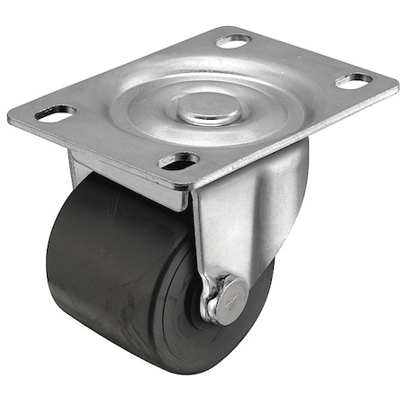 Shepherd Hardware 2" X 1-13/16" Non-Marking Polyolefin Log Swivel Caster, No Brake, Loads Up To 300 lb C0020120ZN-POL01(KK)