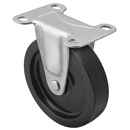 Shepherd Hardware 4" X 15/16" Non-Marking Polyolefin Rigid Caster, No Brake, Loads Up To 150 lb PRI40120ZN-3E