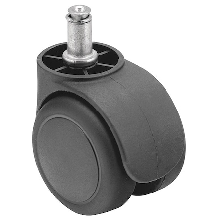 Shepherd Hardware 55mm Non-Marking Nylon Swivel Caster, No Brake, Loads Up To 75 lb PHG5558BK-U