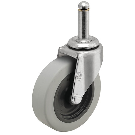 Shepherd Hardware 2" X 13/16" Non-Marking Rubber Thermoplastic Swivel Caster, No Brake, Loads Up To 80 lb PRE20273ZN-TPR