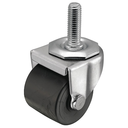 Shepherd Hardware 2" X 1-13/16" Non-Marking Polyolefin Log Swivel Caster, No Brake, Loads Up To 300 lb C0020748ZN-POL01(KK)