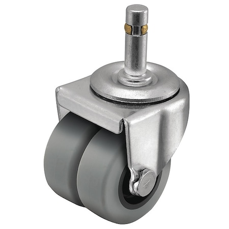 Shepherd Hardware 2" X 13/16" Non-Marking Rubber Thermoplastic Swivel Caster, No Brake, Loads Up To 180 lb C0020273ZN-TPR01(GG)