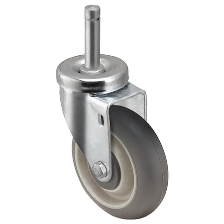 Shepherd Hardware 5" X 1-1/4" Non-Marking Monotech (Donut) Swivel Caster, Partial Thread Guard, Loads Up To 300 lb PGS50273ZN-DMT32(GG)