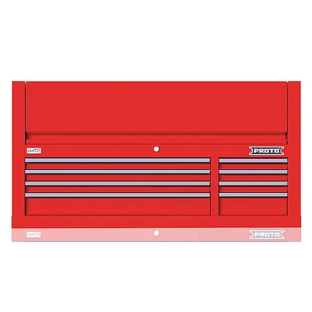 Proto Velocity Top Chest, 8 Drawer, Red, Steel, 55 in W x 22-1/2 in D x 28 in H JSTV5528CD08RD