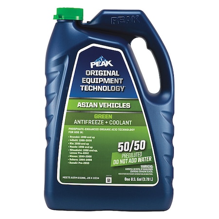 Peak Antifreeze Coolant, 1 gal. Sz, 8.0 pH PAGB53-01-GR