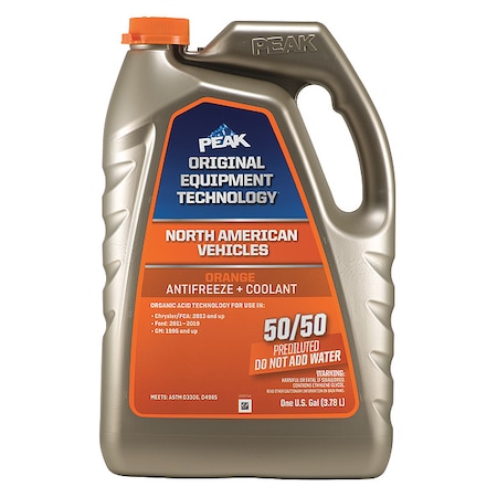 Peak Antifreeze Coolant, 1 gal. Sz, Orange NAOB53-01-GR