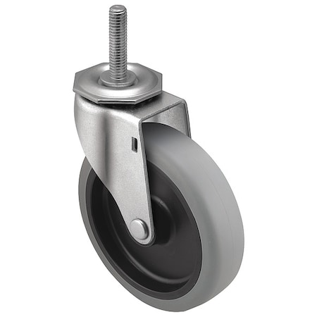 Shepherd Hardware 4" X 15/16" Non-Marking Polyurethane Swivel Caster, No Brake, Loads Up To 150 lb PRE40748ZN-TPU