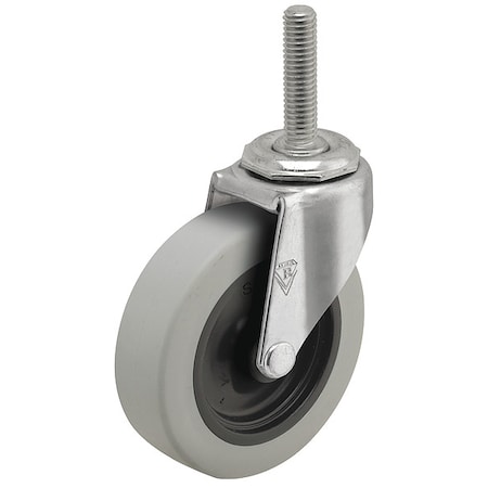Shepherd Hardware 2" X 13/16" Non-Marking Rubber Thermoplastic Swivel Caster, No Brake, Loads Up To 80 lb PRE20507ZN-TPR