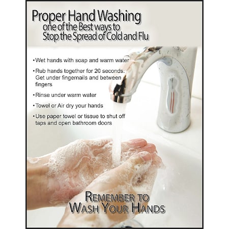 Accuform Safety Laminated Poster, 22 in H x, 17 in W, Laminated P4850L